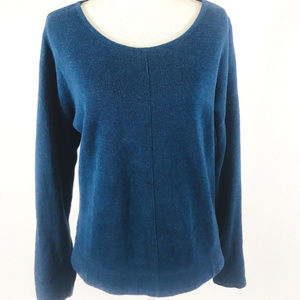 Orvis Blue Crew Neck Knit Sweater Small